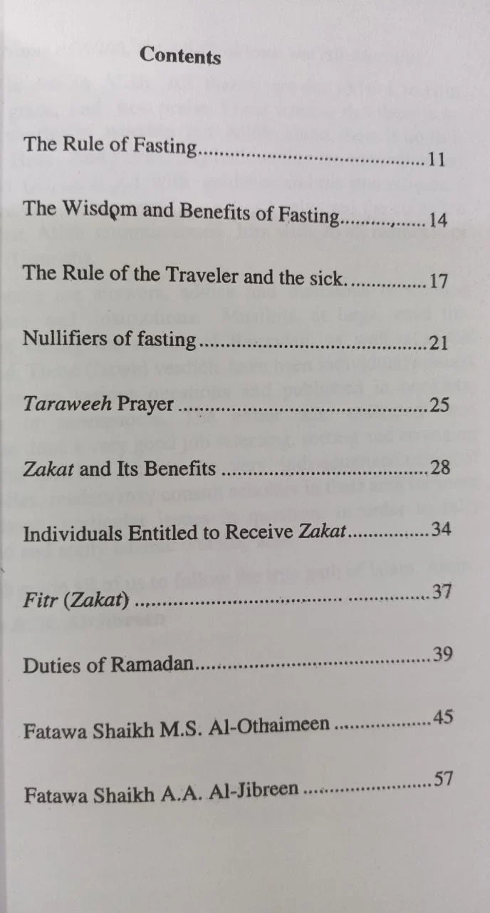 Fatawa on Fasting, Zakat and Taraweeh - Image 2
